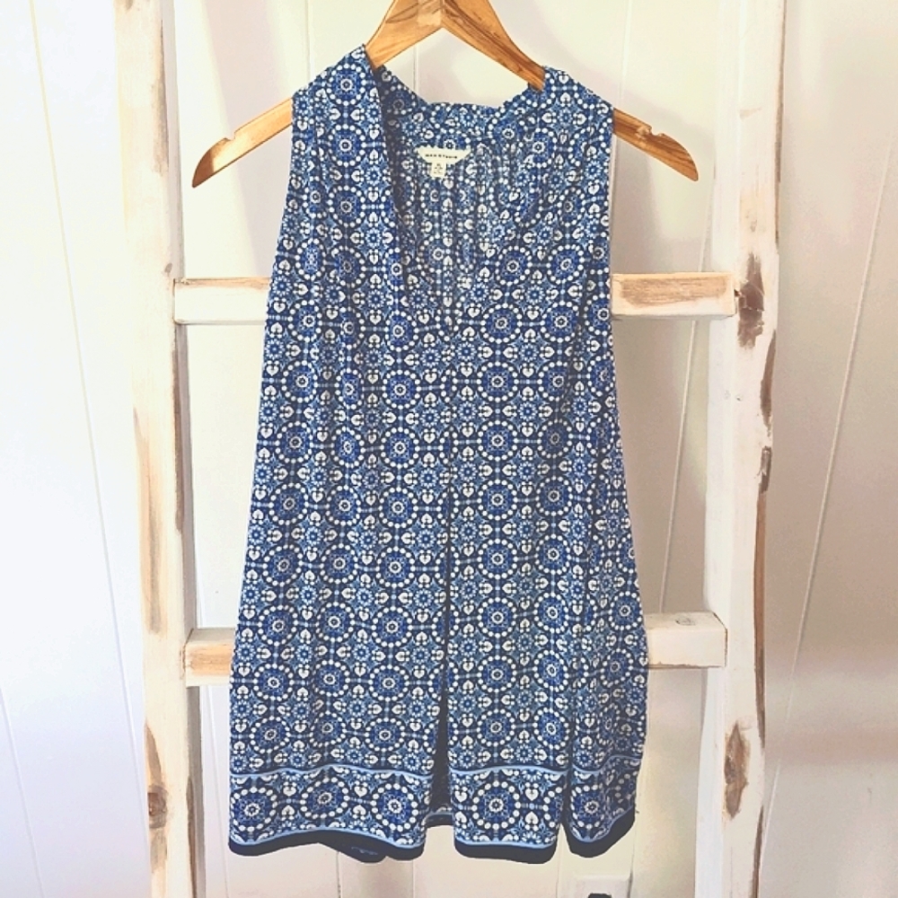 MaxStudio Wide Strap Nautical Tank